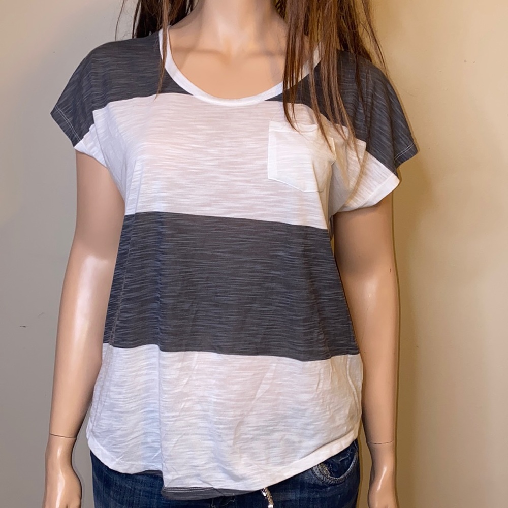 Lane Bryant Black Gray Top Pocket 18/20